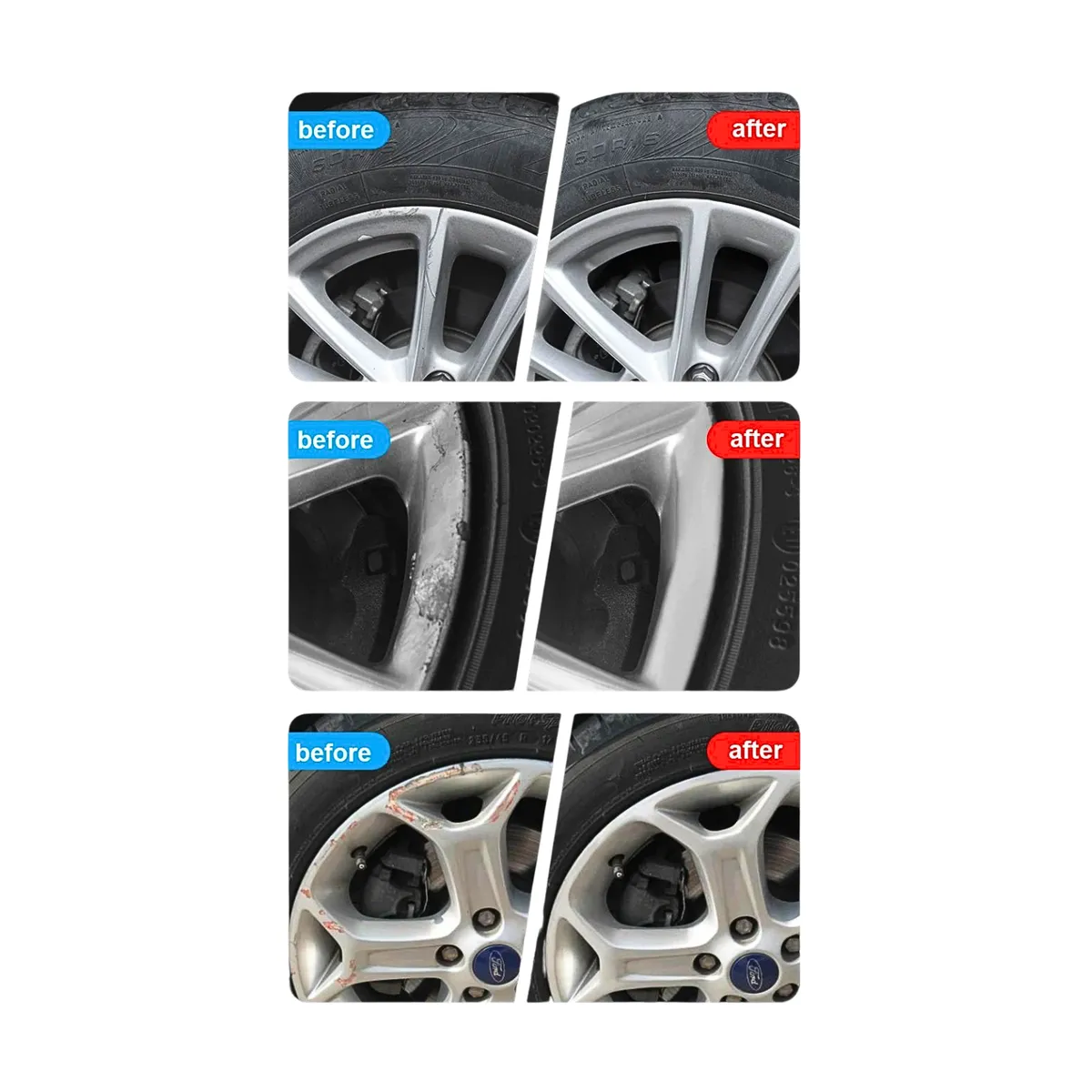 GENERICO - Kit Removedor De Rayones Para Llantas - Espátula Pegamento