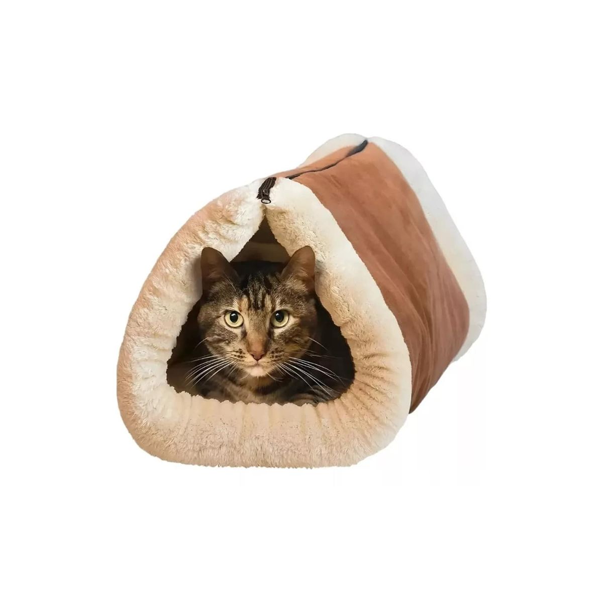 GENERICO - Cama Iglu Gatos Cama Tunel Mascotas Camas Para Gato Iglu Beige