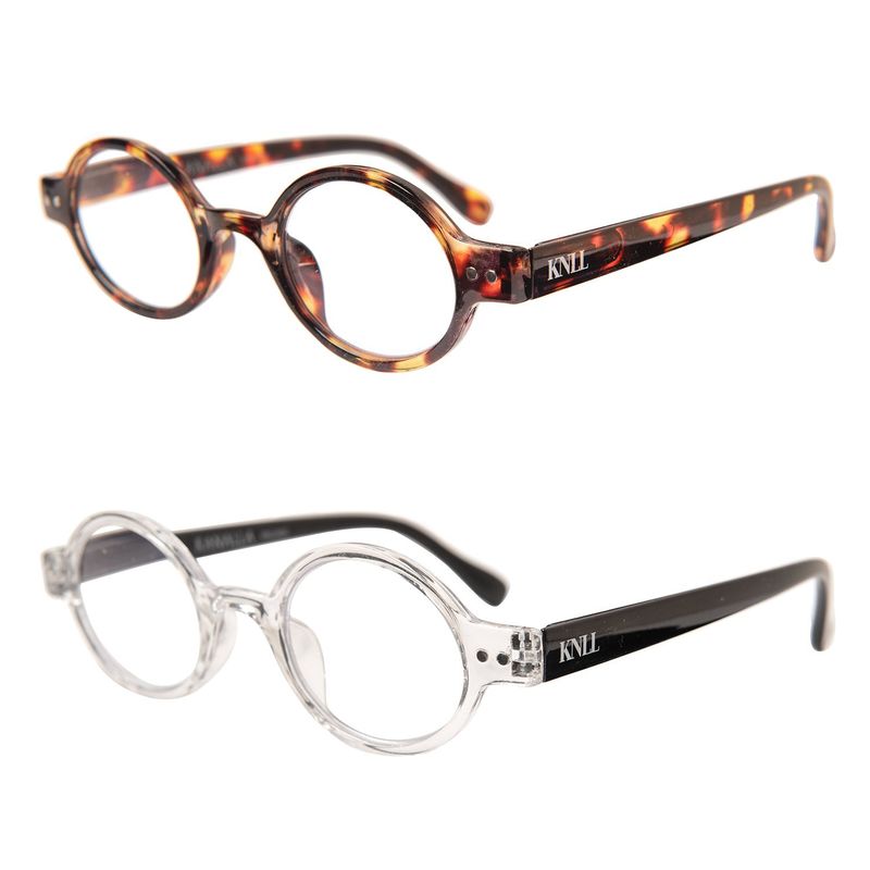 KANALLA - Pack 2 Lentes de Lectura Filtro Luz Azul y UV mod Elegant Tortoise /Transparente 1.5