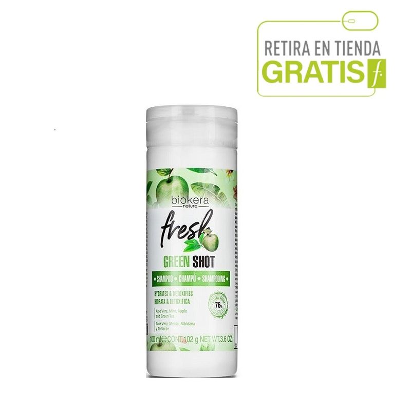 SALERM - Shampoo Green Shot Biokera Fresh 100 ml SALERM