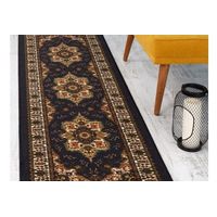 Alfombra Pasillo Negro 70 cm x 3 metros ANTIDESLIZANTE Sin Overlock