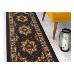 MROTTO - Alfombra Pasillo Negro 70 cm x 3 metros ANTIDESLIZANTE Sin Overlock