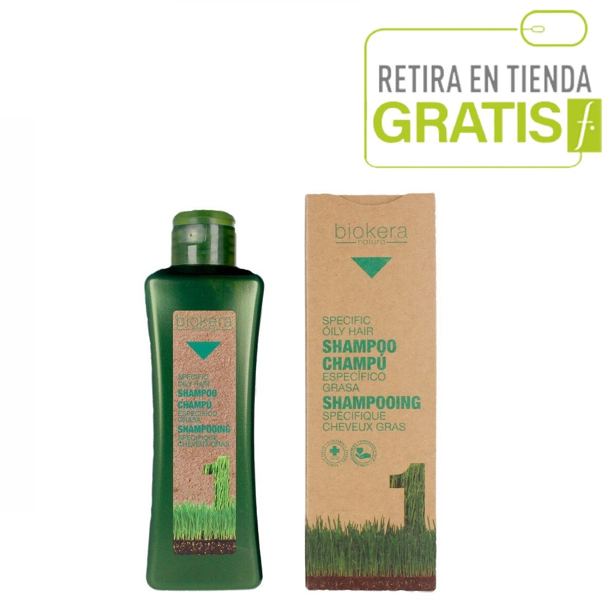 SALERM - SALERM Shampoo Cabellos Grasos Biokera 300 ml