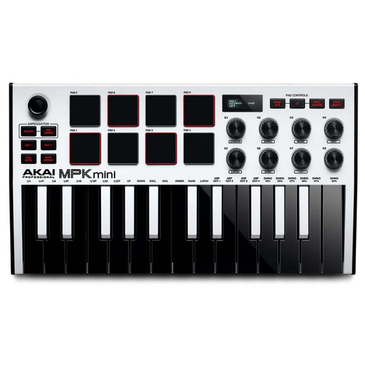 AKAI PROFESSIONAL - Controlador MIDI Profesional 25 Teclas Akai MPK Mini3 W