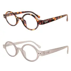 KANALLA - Pack 2 Lentes de Lectura Filtro Luz Azul y UV mod Elegant Tortoise /Gris 2.5