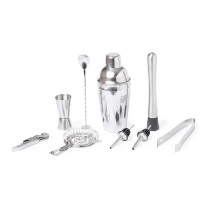 Imagen 2 del producto Set Coctelero Bar + Utensilios 10 Pzs Acero Inoxidable