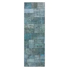 CONSORCIO PERSA - Alfombra Persa de Lana, Patchwork Estambul 3.00 x 0.80 mts.
