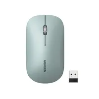 Mouse Inalámbrico Silencioso Ultra-Slim Verde Claro MU001