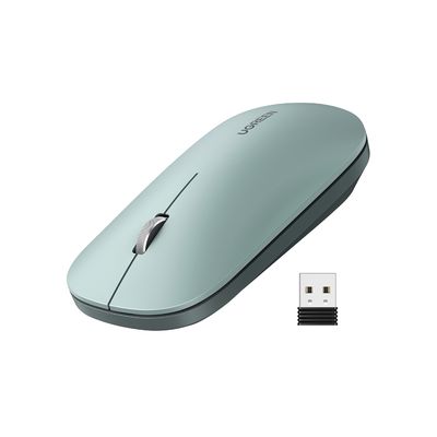 Imagen 2 del producto Mouse Inalámbrico Silencioso Ultra-Slim Verde Claro MU001