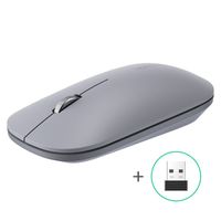 Mouse Inalámbrico Silencioso Ultra-Slim Gris Claro MU001