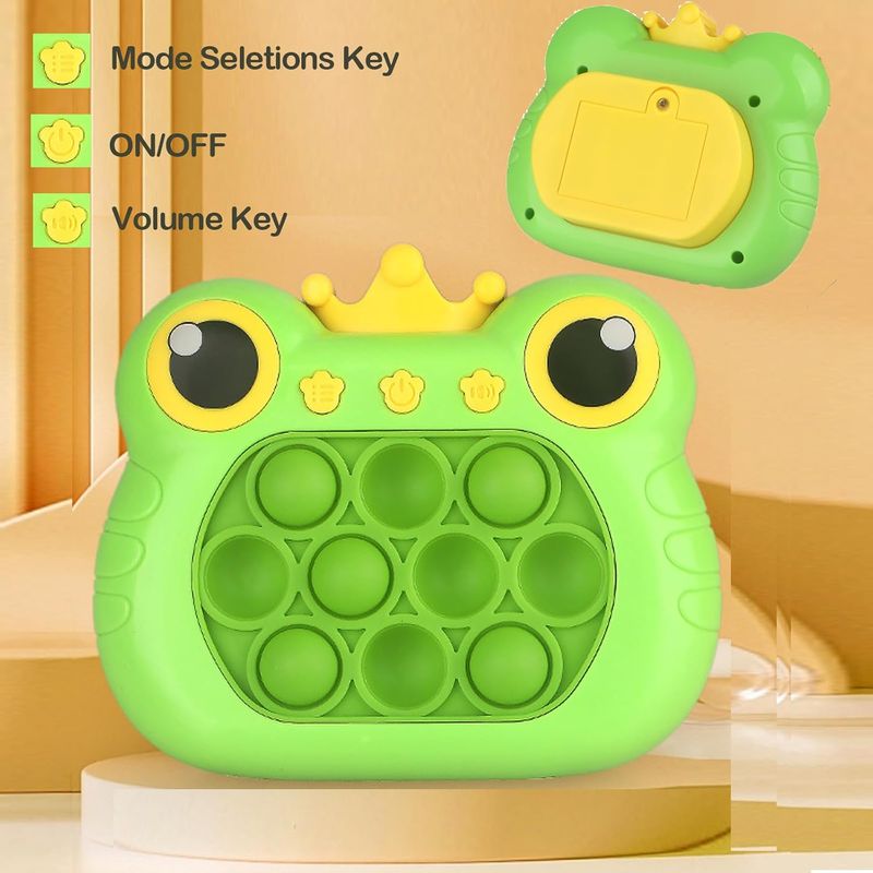 GENERICO Juego pop it puzzle electrónico y educativo rana blanca