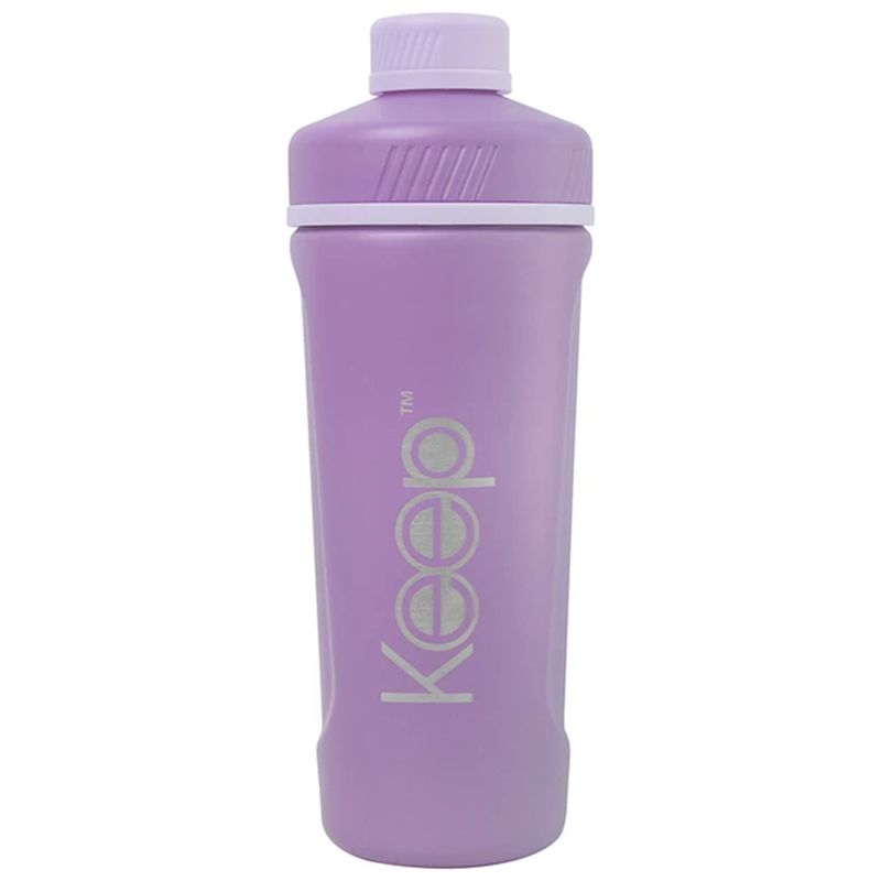 KEEP TITANIO - Botella Metálica Shaker Deportiva 950ml Keep Lila