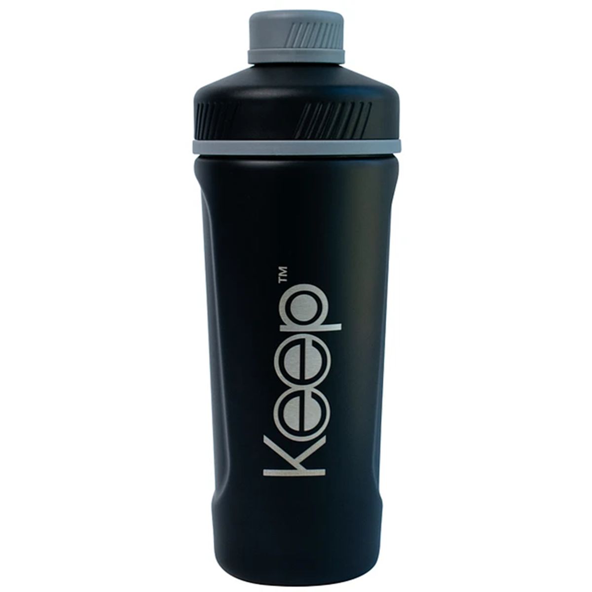 KEEP TITANIO - Botella Metálica Shaker Deportiva 950ml Keep Negro