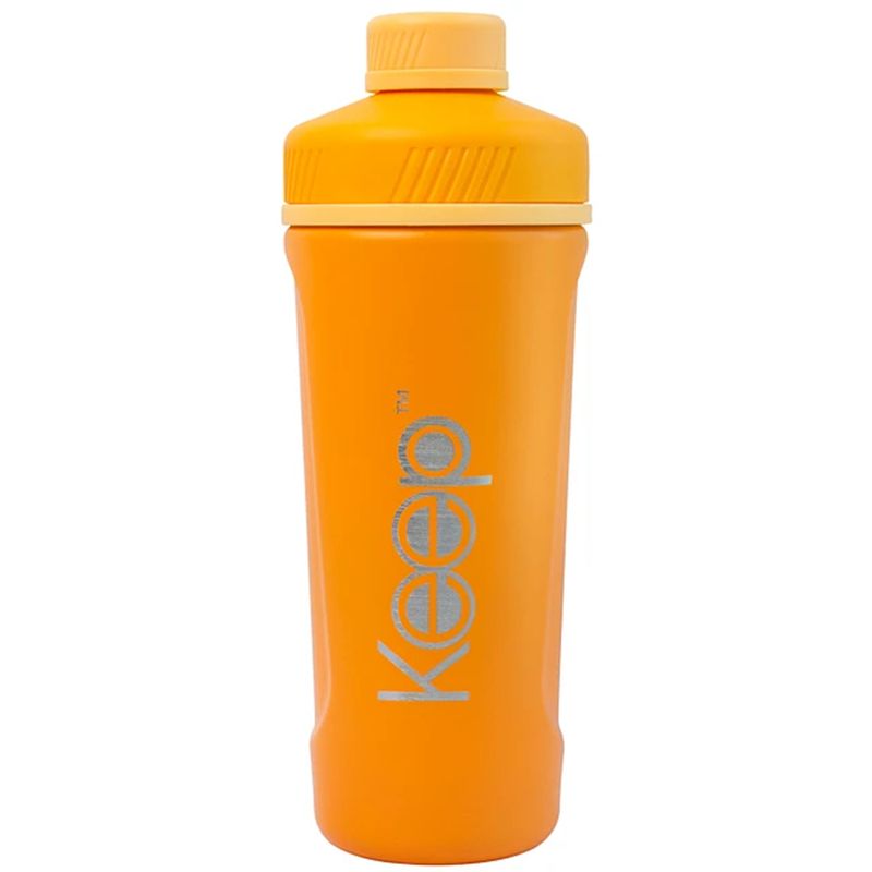 KEEP TITANIO - Botella Metálica Shaker Deportiva 950ml Keep Amarillo