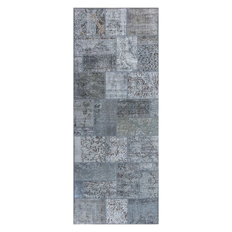 CONSORCIO PERSA - Alfombra Persa de Lana, Patchwork Estambul 2.40 x 0.80 mts.
