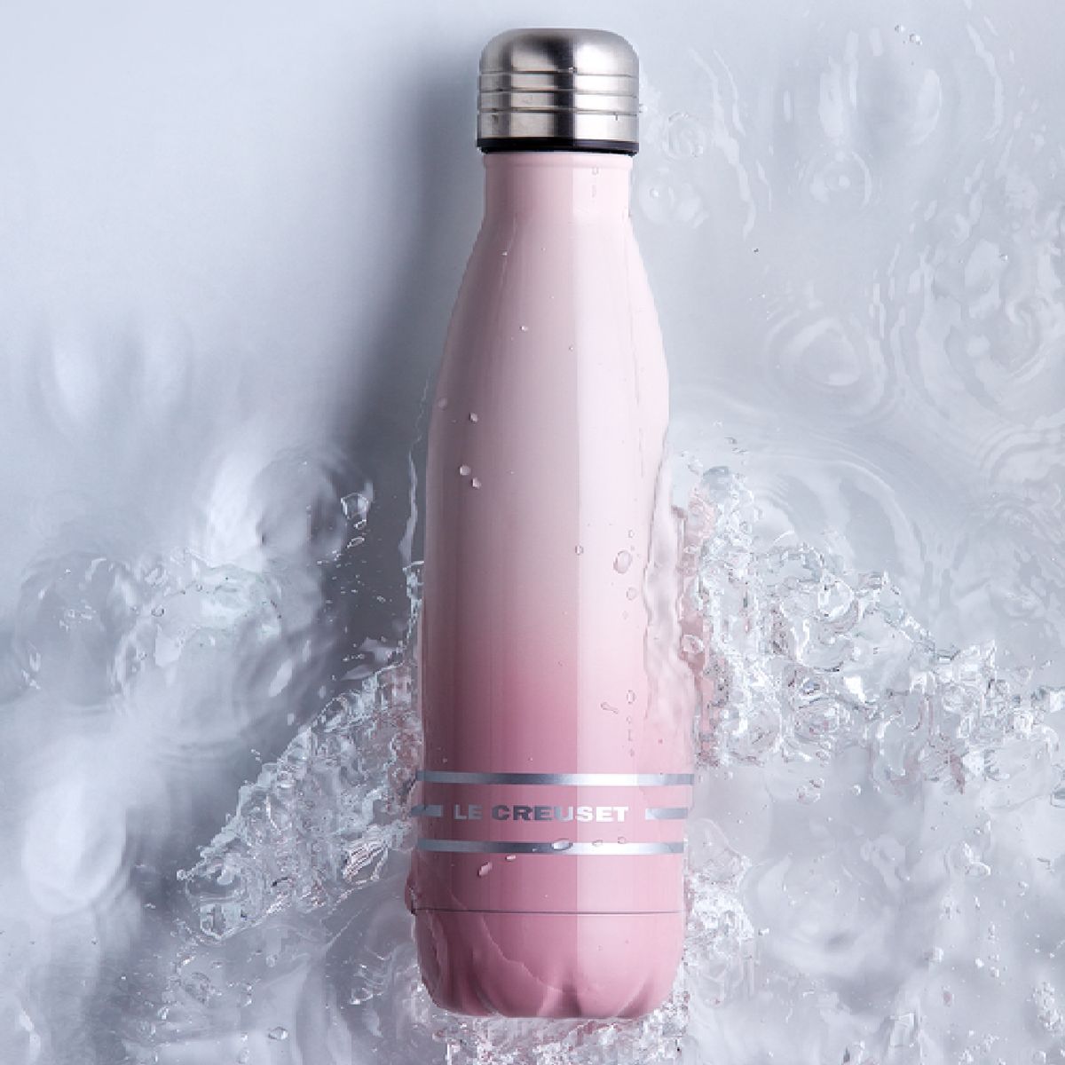 LE CREUSET - Botella Térmica Acero Inoxidable Shell Pink