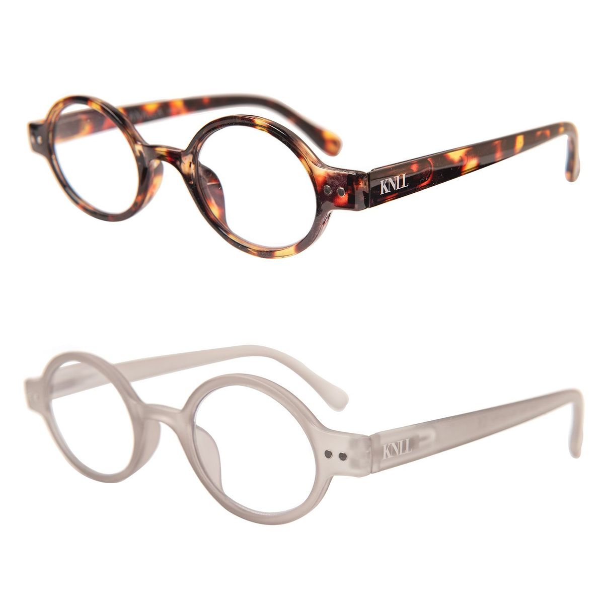 KANALLA - Pack 2 Lentes de Lectura Filtro Luz Azul y UV mod Elegant Tortoise  Gris 3.5