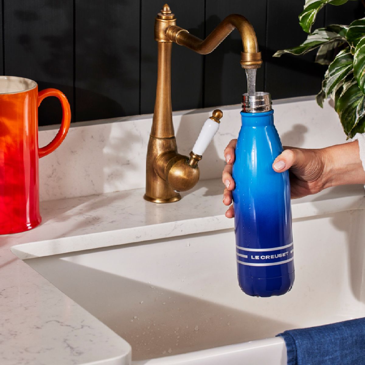 LE CREUSET - Botella Térmica Acero Inoxidable  Azul Azure