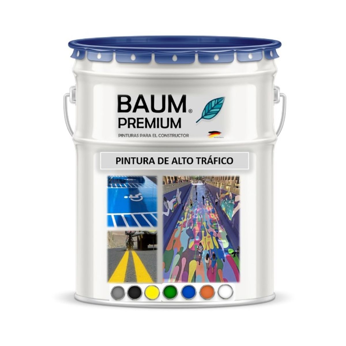 BAUM - PINTURA ALTO TRAFICO BASE AGUA  AMARILLO REY  Baum