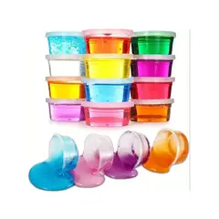 GENERICO - Pack 12 Slime diversos colores para juegos y sorpresas