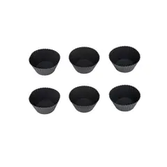 SECRET DE GOURMET - Set 6 moldes silicona para repostería Negro