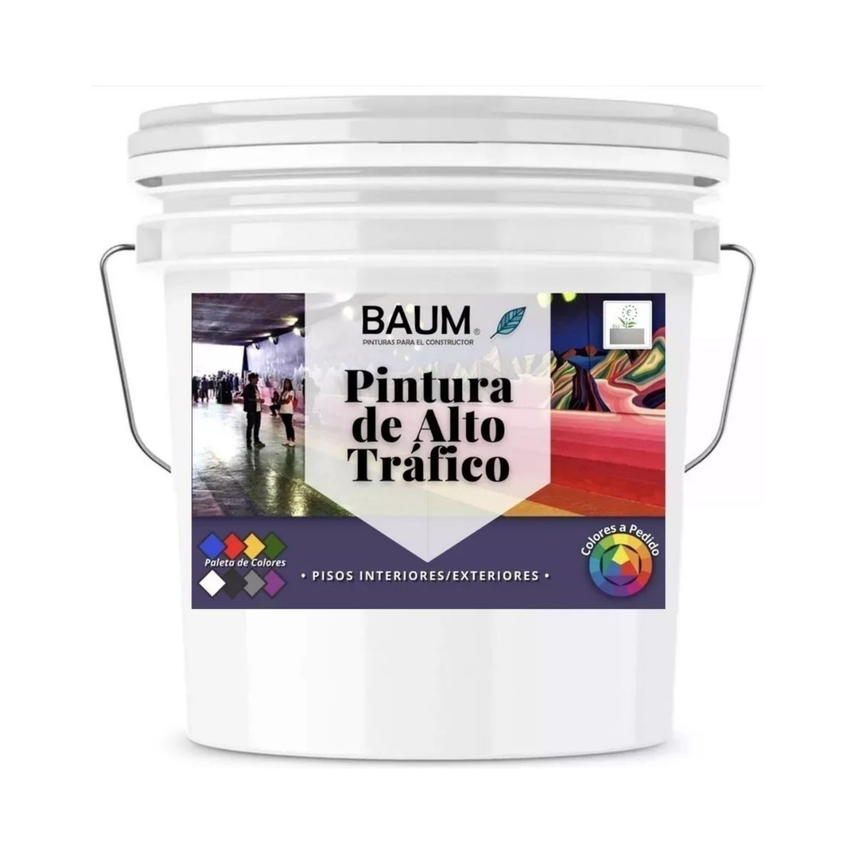 BAUM - PINTURA ALTO TRAFICO BASE AGUA  NEGRO Baum