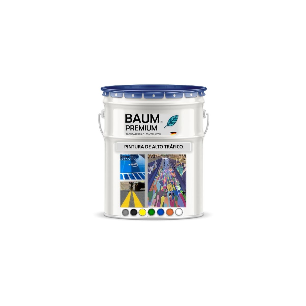 BAUM - PINTURA  ALTO TRAFICO BASE AGUA GRIS 8523  Baum