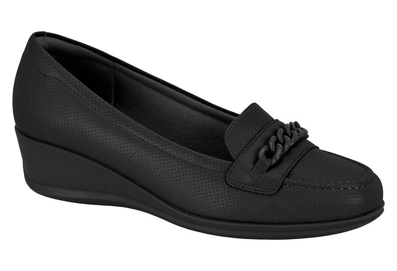 Mocasin Mujer Negro