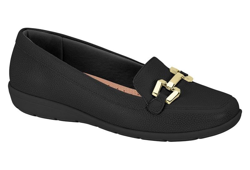 Mocasin Mujer Negro