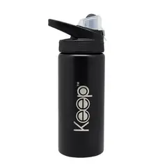 KEEP - BOTELLA MANGO COLORES - Negro