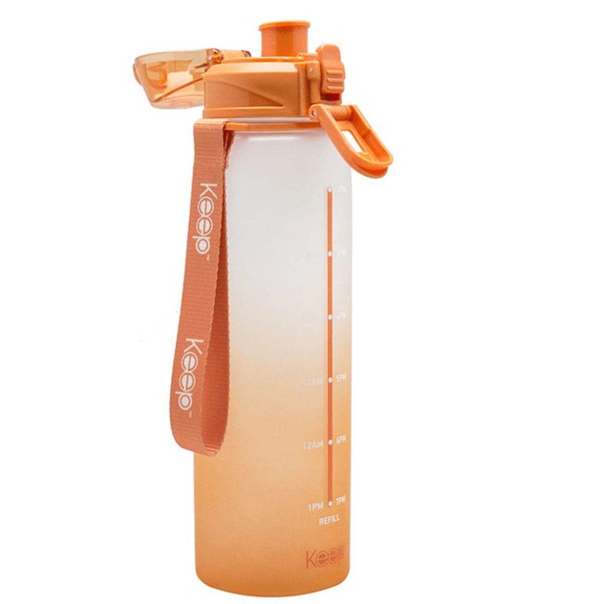 KEEP - Botella Medidas Rubber 1 L Keep - Naranja