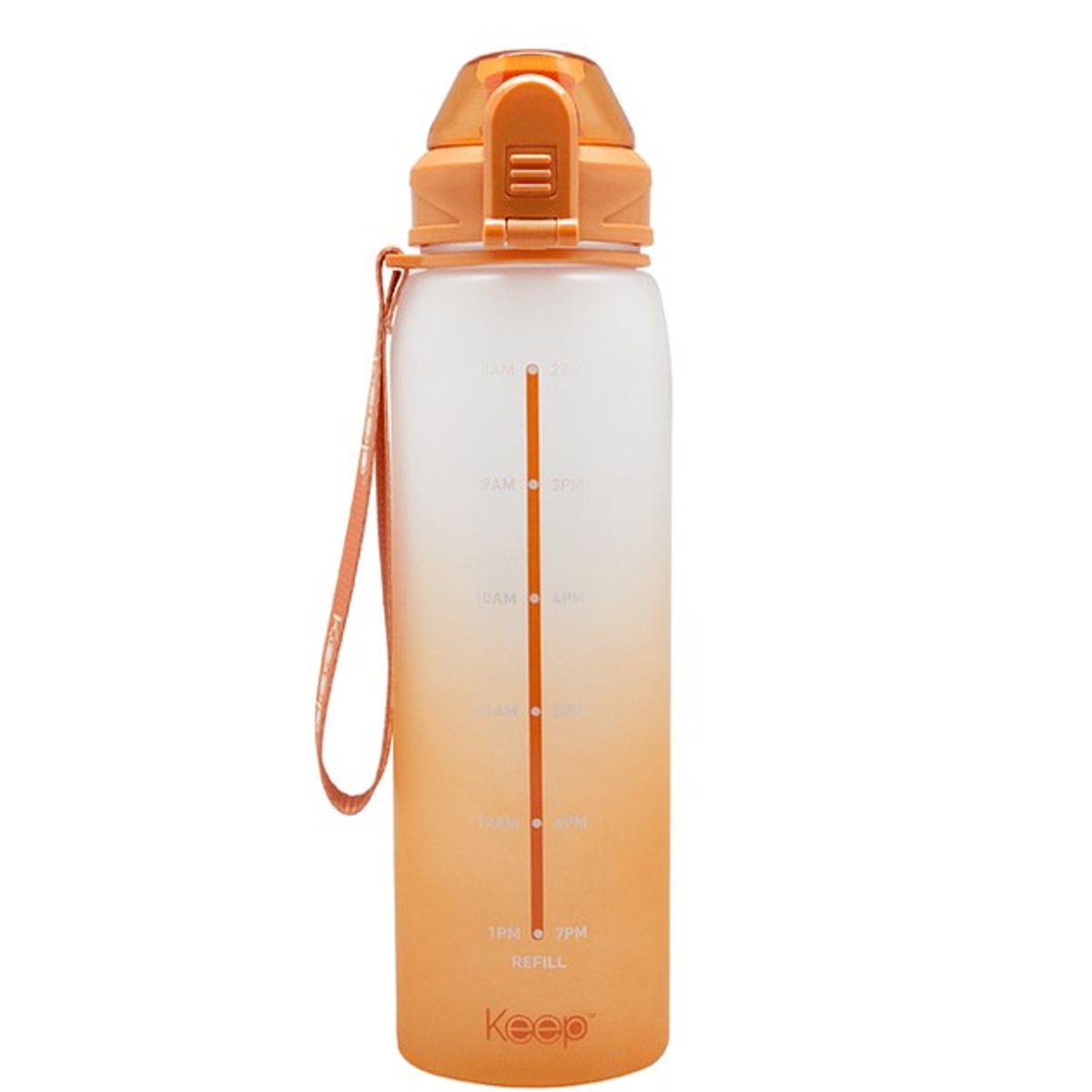 KEEP - Botella Medidas Rubber 1 L Keep - Naranja