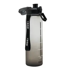 KEEP - Botella Medidas Rubber 1 L - Negro