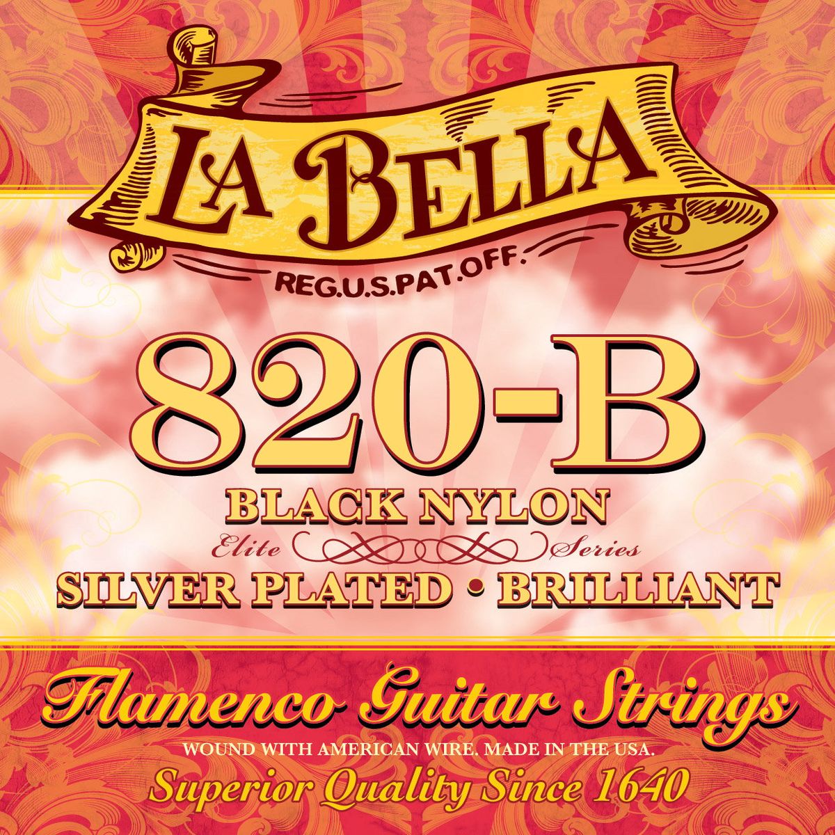 LA BELLA - Set de Guitarra Flamenca La Bella 16-40 820-B