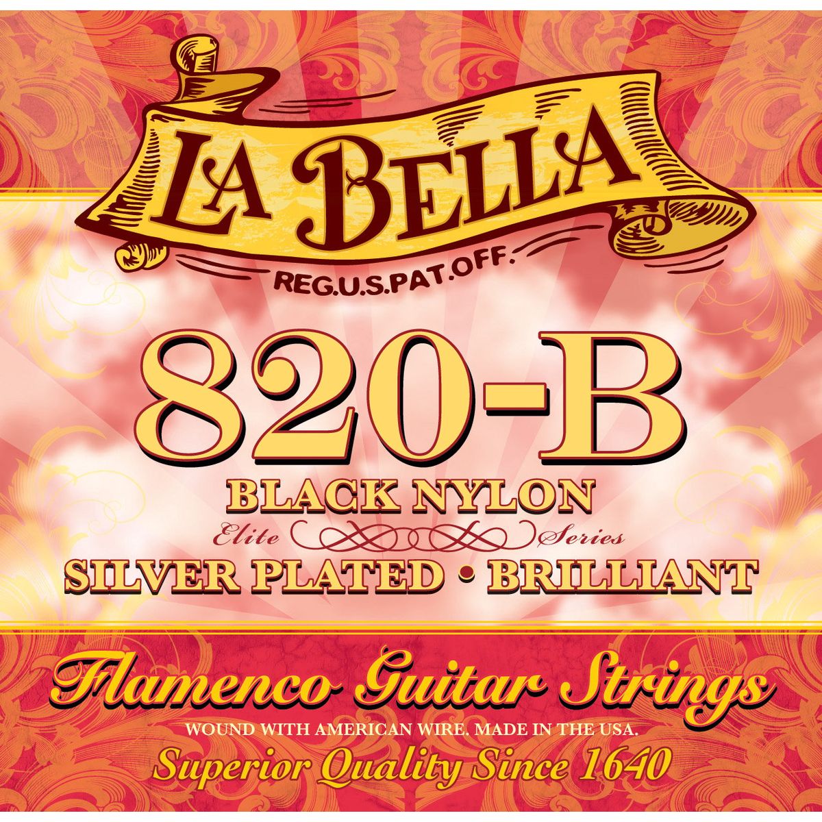 LA BELLA - Set de Guitarra Flamenca La Bella 16-40 820-B