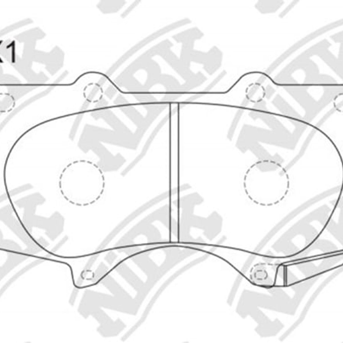 GENERICO - Pastillas Delanteras Toyota Hilux - Fortuner 2015 - 2021 Nibk