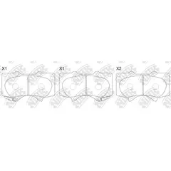 GENERICO - Pastillas Delanteras Toyota Hilux - Fortuner 2015 - 2021 Nibk