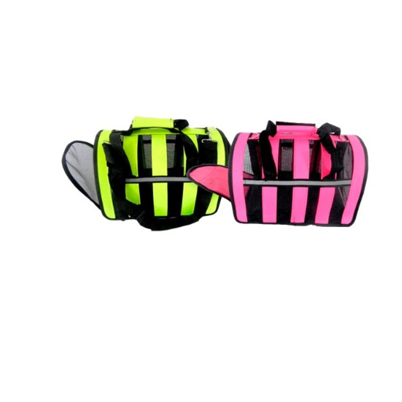 GENERICO - BOLSO TRANSPORTE PARA MASCOTA CON ABERTURAS 35X22X25CM