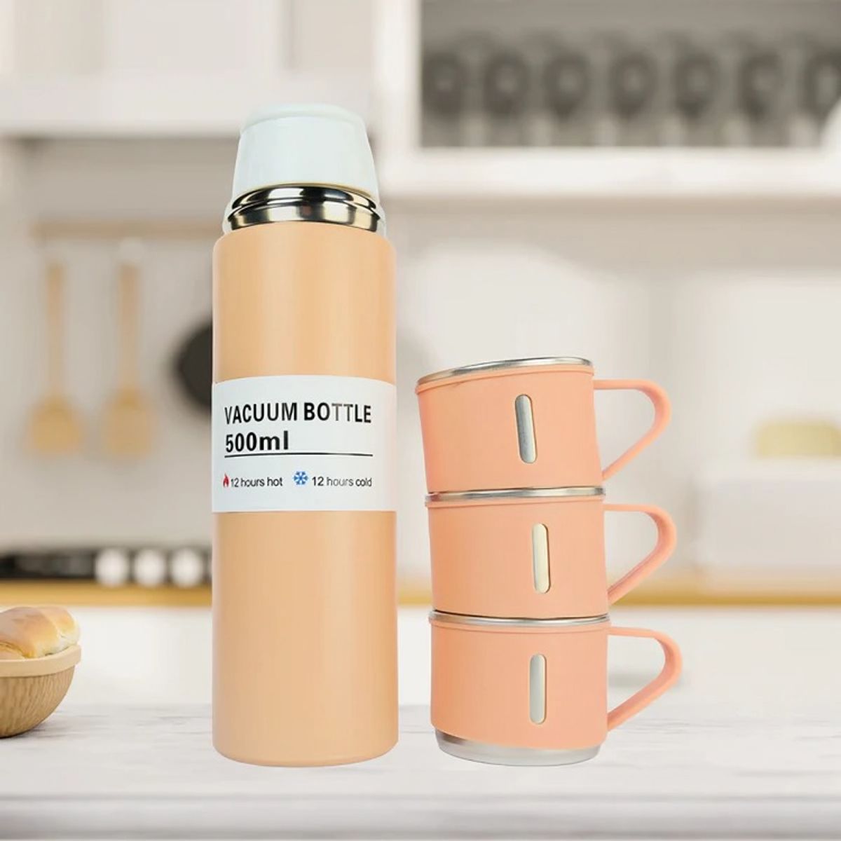 OEM - Botella termica set de regalo rosado