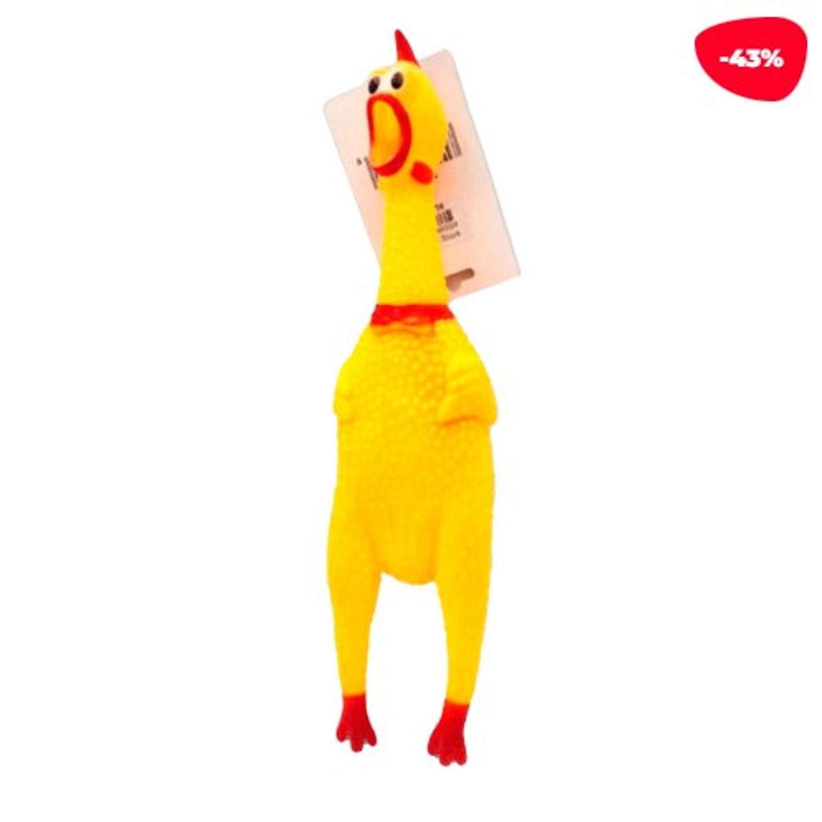 GENERICO - JUGUETE PARA MASCOTA POLLO GOMA 165CM