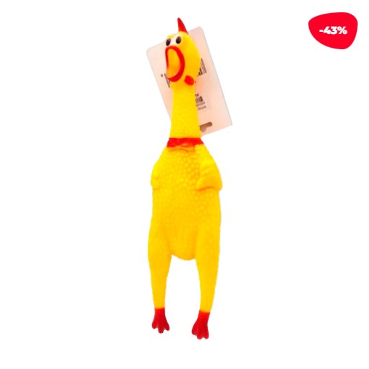 GENERICO - JUGUETE PARA MASCOTA POLLO GOMA 165CM