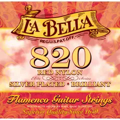 LA BELLA - Set de Cuerdas Rojas Guitarra Flamenca 16-40 820