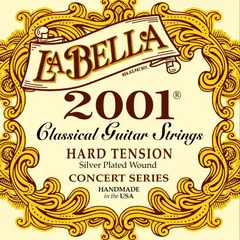 LA BELLA - Set de Cuerdas Guitarra Clásica 2001 (Tensión Alta)
