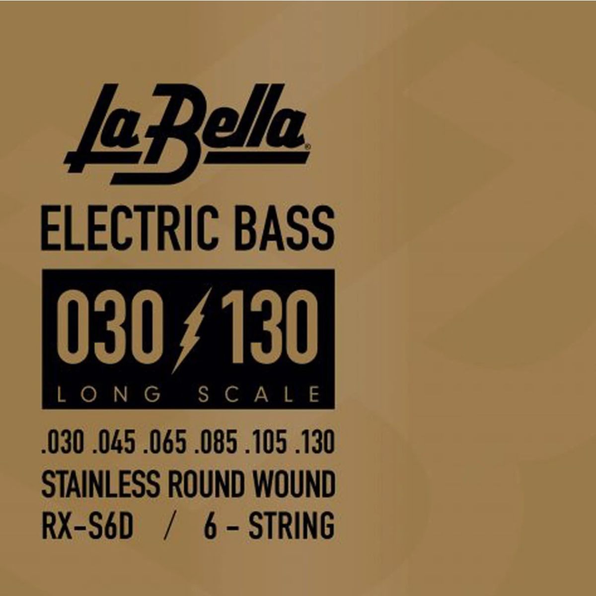 LA BELLA - Set de 6 Cuerdas Bajo Eléctrico La Bella 30-130 Rx-s6d