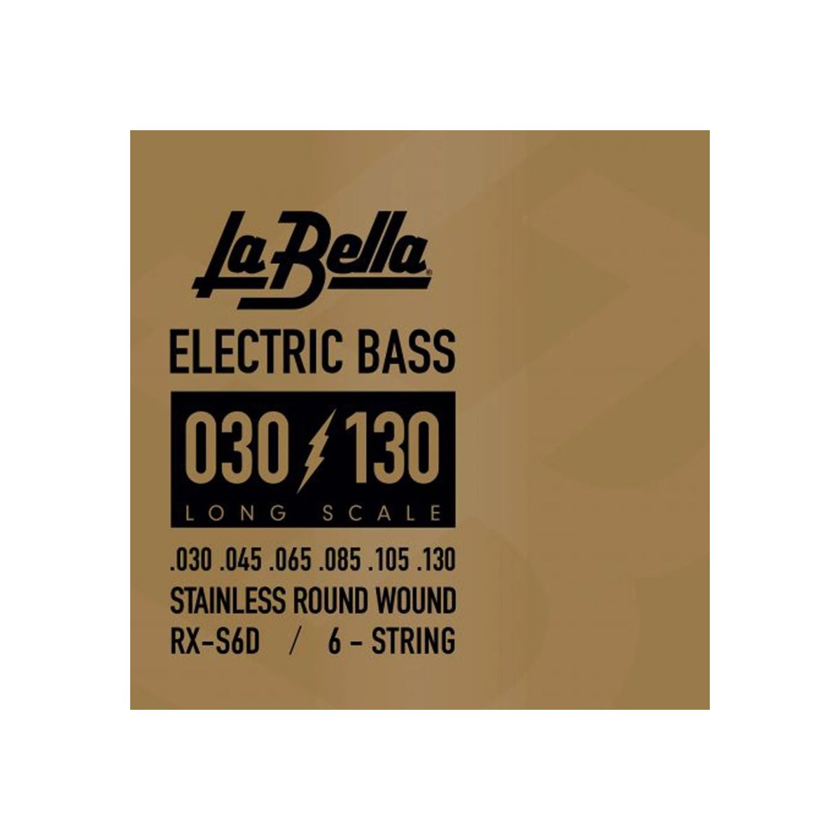 LA BELLA - Set de 6 Cuerdas Bajo Eléctrico La Bella 30-130 Rx-s6d