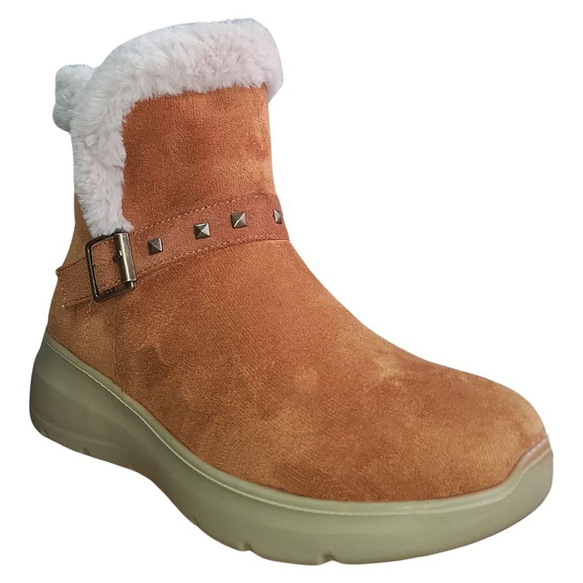 ZAPATILLACHILE - Botin Gamuza Con Chiporro De Mujer ideal Para El Frio