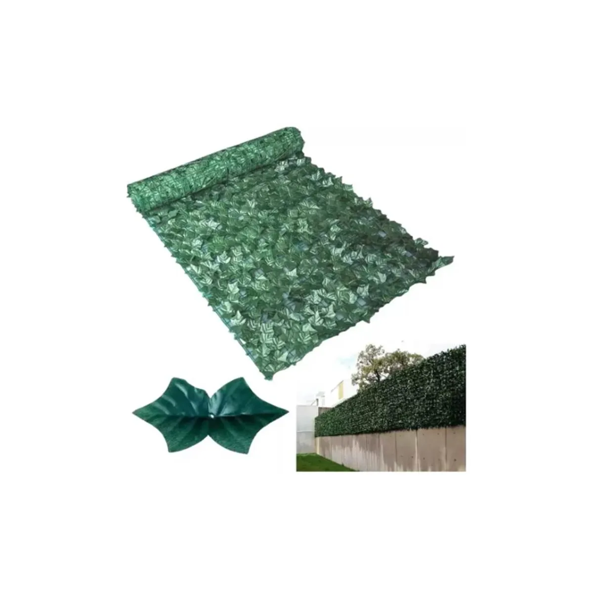 GENERICO - Malla De Hojas Enredadera Artificiales Cerca Decorativa 3x1m