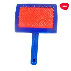 GENERICO - CEPILLO PARA MASCOTA METAL PLASTICO 195X115CM