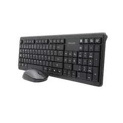 PHILCO - COMBO TECLADO MOUSE INALAMBRICO NEGRO