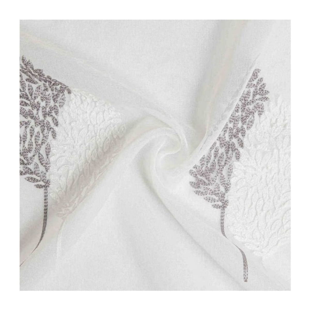 GENERICO - Cortina Velo Visillo Bordeado 140 x 230 cm 2 Paños  - Hojas Otoñales